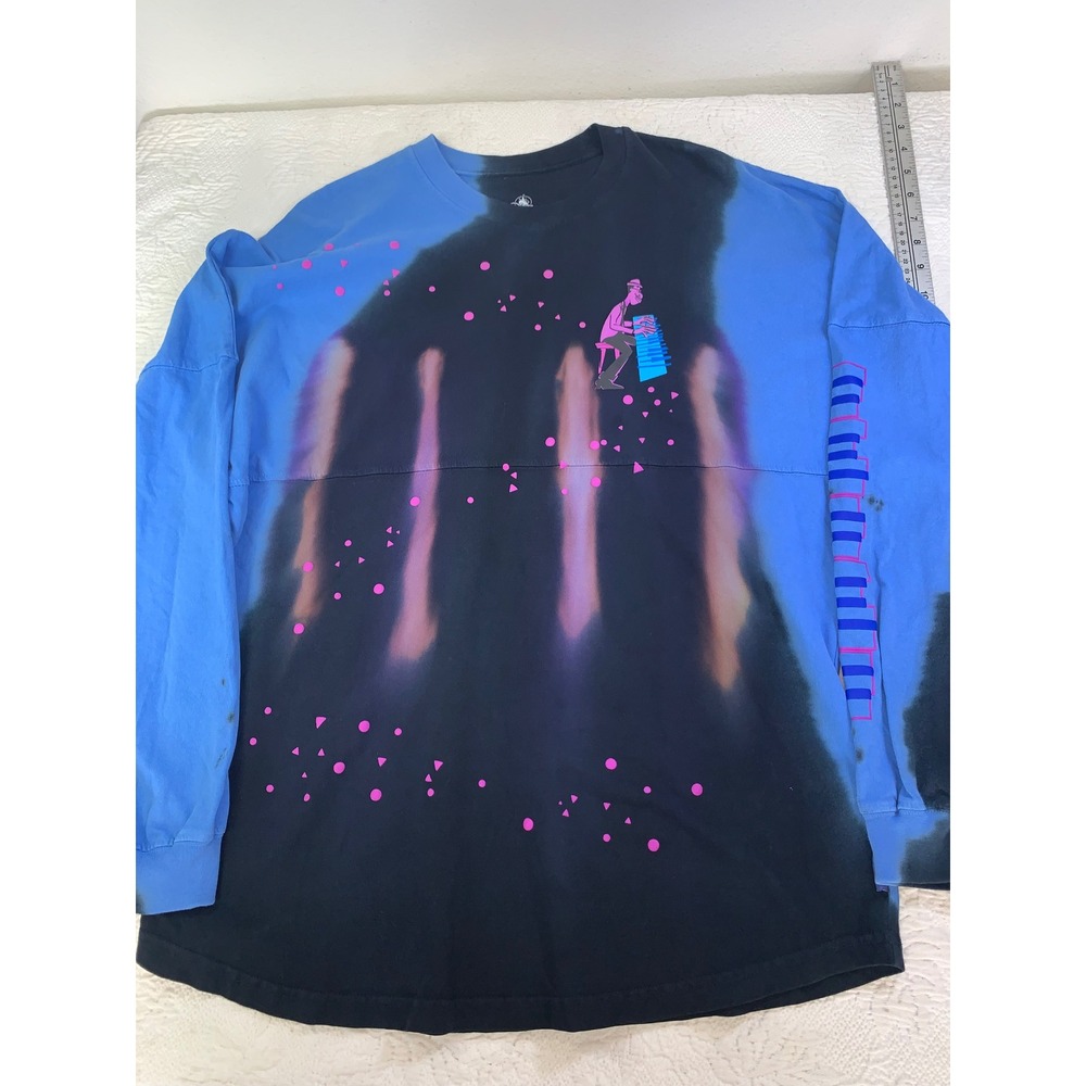 Disney Pixar Soul Spirit Jersey Joe Gardner Piano Blue Black Tie Dye Mens M
